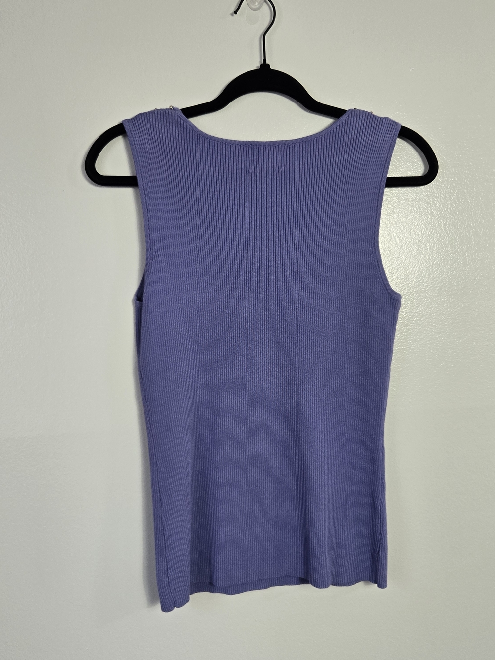 Ruby Rd Lot 3 Beaded Neckline Ribbed Knit Tank Tops Bundle Blue Yellow Pink - Picture 9 of 14